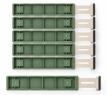 Antovo Adjustable Bamboo Drawer Dividers — 6-Pack - Image 2