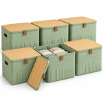 Antovo Foldable Fabric Storage Cubes — 6-Pack