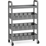 Antovo Four-Tier Slim Rolling Utility Cart