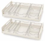 Antovo Refrigerator Organizer Bins — 8-Piece Set