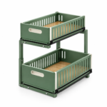 Antovo Two-Tier Pull-Out Under-Sink Organizer - Image 3